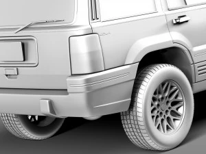 Jeep Grand Cherokee Limited 1993-1998 3D Model