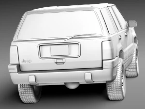 Jeep Grand Cherokee Limited 1993-1998 3D Model