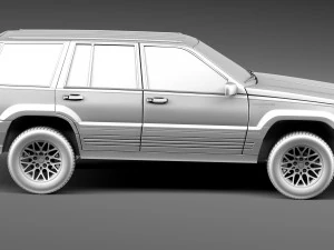 Jeep Grand Cherokee Limited 1993-1998 3D Model