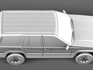 Jeep Grand Cherokee Limited 1993-1998 3D Model