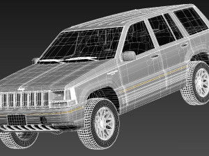 Jeep Grand Cherokee Limited 1993-1998 Modèle 3D