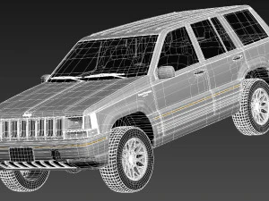 Jeep Grand Cherokee Limited 1993-1998 3D Model