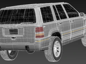 Jeep Grand Cherokee Limited 1993-1998 3D Model