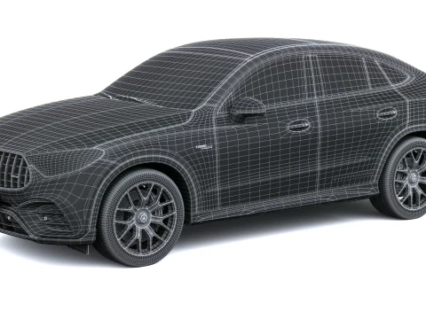 Mercedes-Benz GLC53 AMG Copue 2027 3D Model