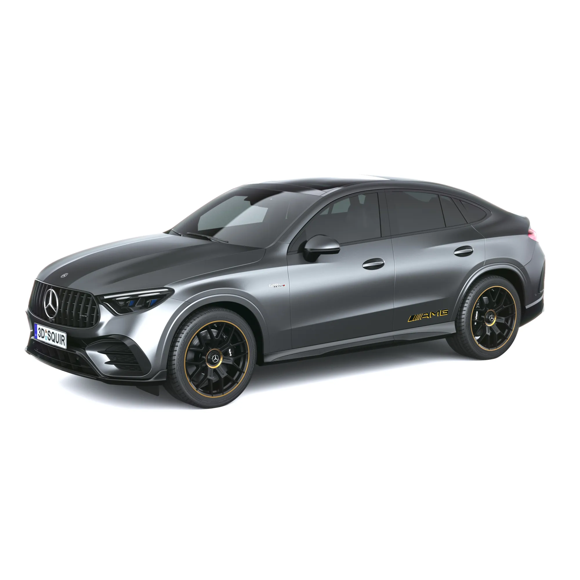 Mercedes-Benz GLC53 AMG Copue 2027 3D Model .c4d .max .obj .3ds .fbx .stl .blend 