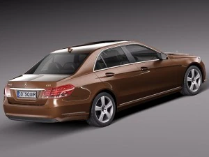 Mercedes-Benz E-class Sedan 2014 3D Model