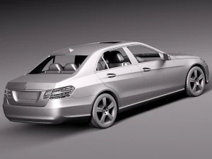 Mercedes-Benz E-class Sedan 2014 3D Model