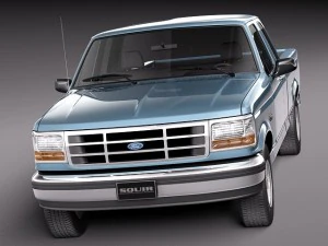 F-150 1992-1996 Super Cab 3D Model