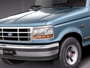 F-150 1992-1996 Super Cab Modelo 3D