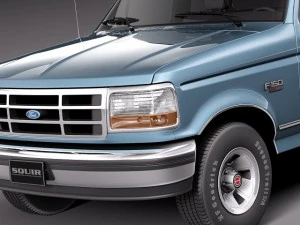 F-150 1992-1996 Super Cab 3D Model