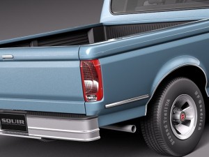 F-150 1992-1996 Super Cab Modelo 3D