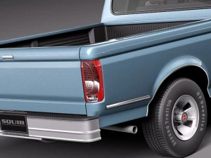 F-150 1992-1996 Super Cab 3D Model