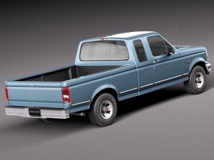 F-150 1992-1996 Super Cab Modelo 3D