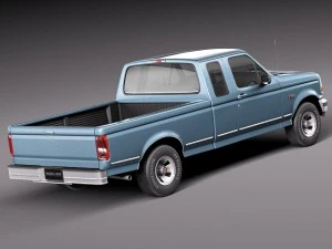 F-150 1992-1996 Super Cab 3D Model