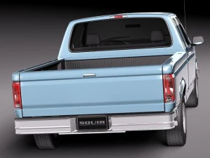 F-150 1992-1996 Super Cab 3D Model