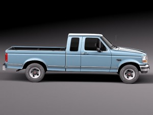 F-150 1992-1996 Super Cab Modelo 3D