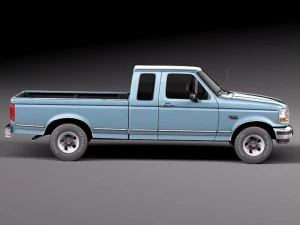 F-150 1992-1996 Super Cab 3D Model