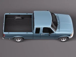 F-150 1992-1996 Super Cab 3D Model