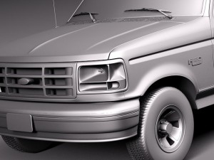 F-150 1992-1996 Super Cab Modelo 3D