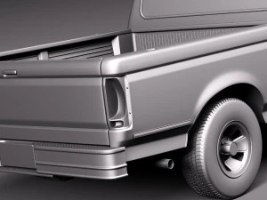 F-150 1992-1996 Super Cab 3D Model