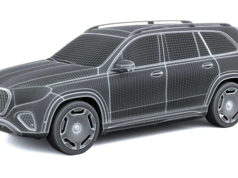 Mercedes-Benz GLS 680 Maybach 2027 3D Model