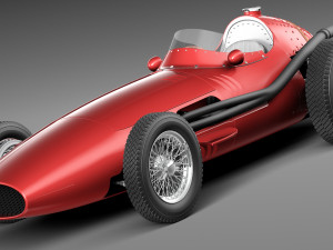 Maserati 250F 1954-1960 Grand Prix 3D Model