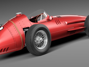 Maserati 250F 1954-1960 Grand Prix 3D Model