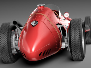 Maserati 250F 1954-1960 Grand Prix 3D Model