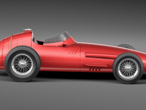 Maserati 250F 1954-1960 Grand Prix 3D Model