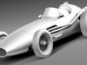 Maserati 250F 1954-1960 Grand Prix 3D Model
