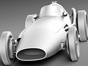 Maserati 250F 1954-1960 Grand Prix 3D Model