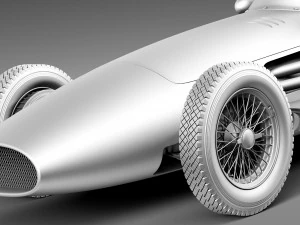 Maserati 250F 1954-1960 Grand Prix 3D Model