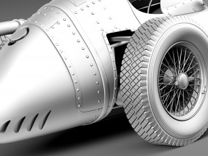 Maserati 250F 1954-1960 Grand Prix 3D Model