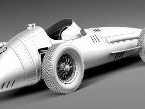Maserati 250F 1954-1960 Grand Prix 3D Model