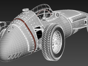 Maserati 250F 1954-1960 Grand Prix 3D Model