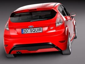 Fiesta 2013 ST 5-door 3D Model