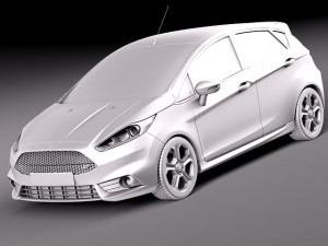 Fiesta 2013 ST 5-door Model 3D