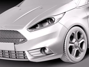 Fiesta 2013 ST 5-door 3D Model