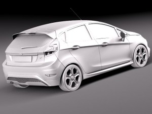 Fiesta 2013 ST 5-door Model 3D