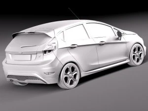 Fiesta 2013 ST 5-door 3D Model