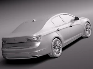 Kia Cadenza 2014 3D Model