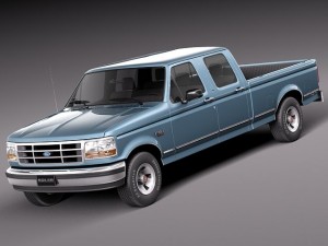 F-150 1992-1996 Crew Cab 3D Model