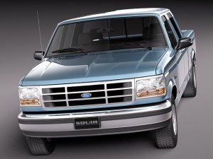 F-150 1992-1996 Crew Cab Modèle 3D