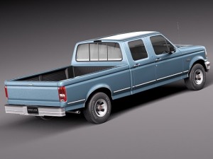 F-150 1992-1996 Crew Cab Modèle 3D