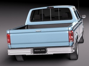 F-150 1992-1996 Crew Cab Modèle 3D