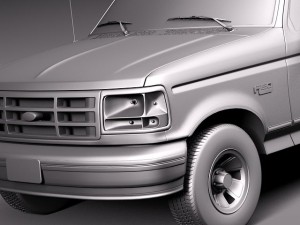 F-150 1992-1996 Crew Cab Modèle 3D