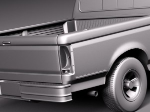 F-150 1992-1996 Crew Cab Modèle 3D