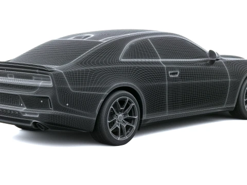 Dodge Charger Super Bee 2027 3D Model