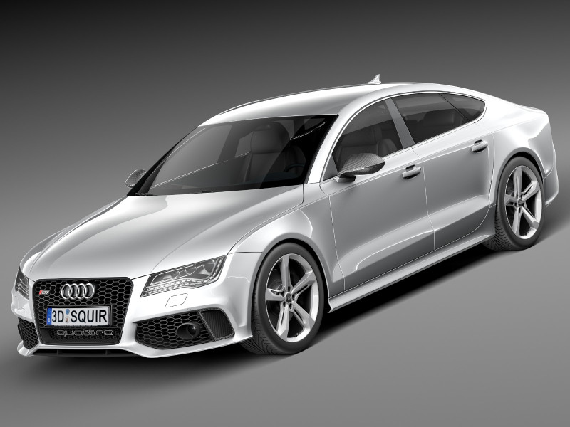 Audi RS7 2014 Model 3D .c4d .max .obj .3ds .fbx .stl .blend