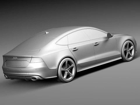 Audi RS7 2014 3D Model